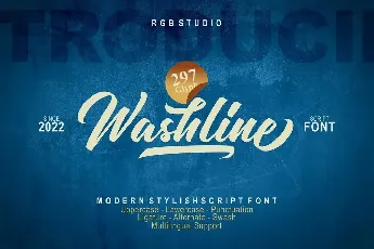 Washline font