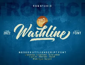 Washline font