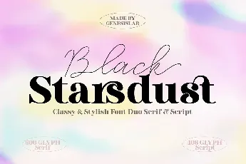 Black Starsdust Duo font