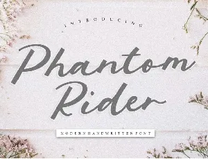 Phantom Rider Handwritten Script font