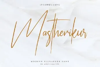 Mastherikur Handwritten font