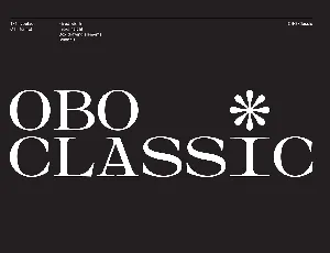 OBO Classic font