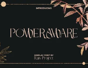 Power Aware font