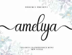 Ameliya Script font