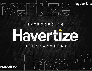 Havertize font