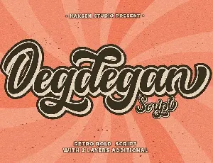 Degdegan font