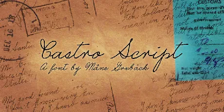 Castro Script PERSONAL USE ONLY font