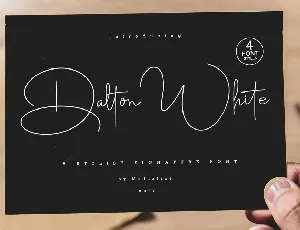 Dalton White font
