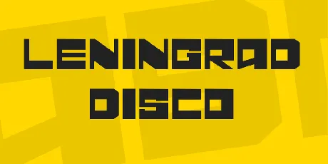 Leningrad Disco font