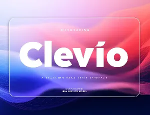 Clevio font