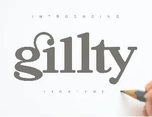 Gillty font