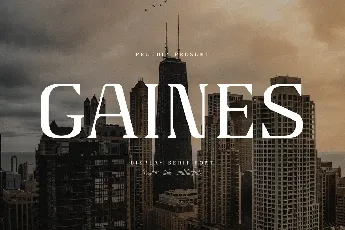 Gaines Typeface font