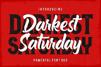 Darkest Saturday Family font