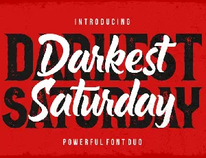 Darkest Saturday Family font