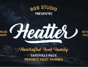 Heatter font