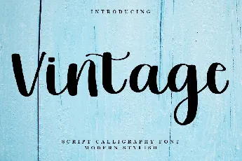 Vintage Script Typeface font