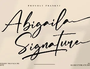Abigaila Signature font