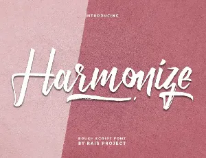 Harmonize Brush font