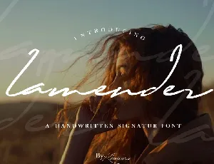 Lamender Handwritten font