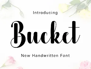 Bucket font