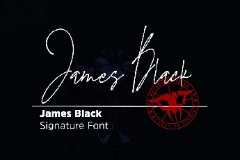 James Black Signature font