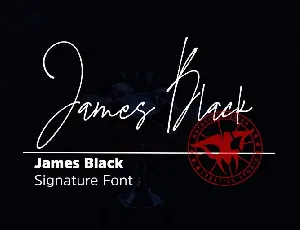 James Black Signature font