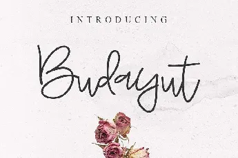 Budayut Signature font