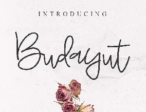 Budayut Signature font