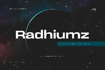 Radhiumz font