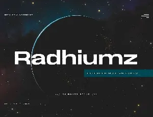 Radhiumz font