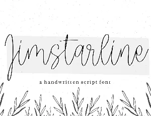 Jimstarline font