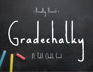 Gradechalky font