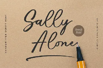 Sally Alone font