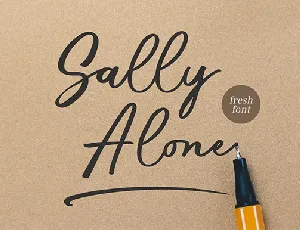 Sally Alone font