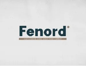 Fenord Free font