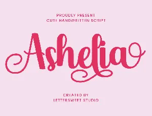 Ashelia font