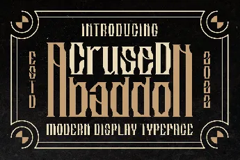 Crused Abaddon font