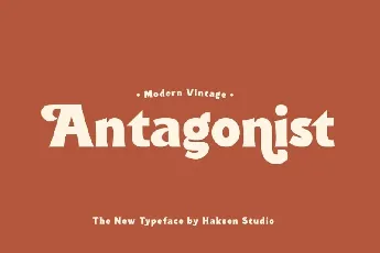 Antagonist Bold Serif font