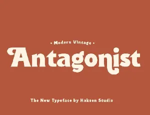 Antagonist Bold Serif font