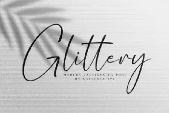 Glittery Script font