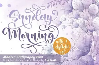 Sunday Morning Calligraphy font