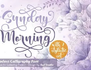Sunday Morning Calligraphy font