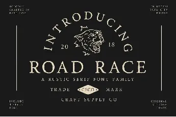 Road Race Typeface font