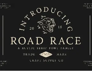 Road Race Typeface font