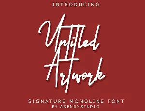 Untitled Artwork Signature font