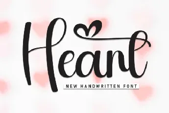 Heart Script font