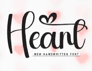 Heart Script font