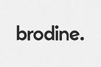 Brodine font