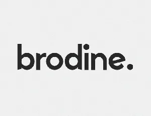 Brodine font