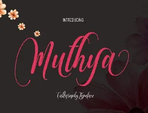 Muthya Script font